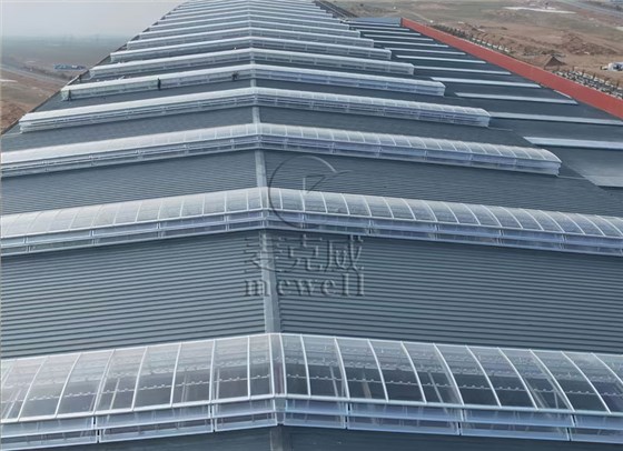 內(nèi)蒙古圓拱型側(cè)開式排煙天窗